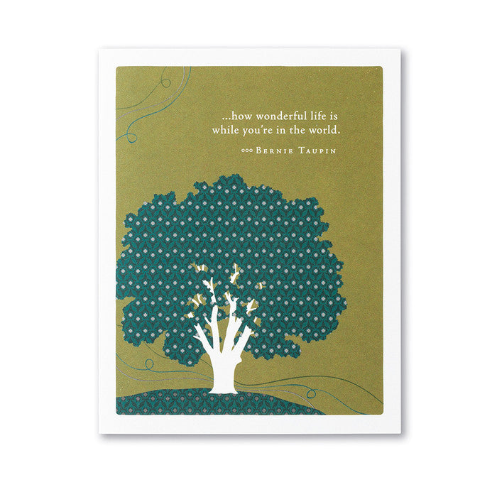How Wonderful Life Is Birthday Card