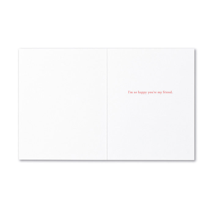 A Friend Is Someone That Reaches For Your Hand Greeting Card