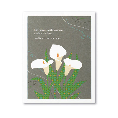 Life Starts With Love Greeting Card