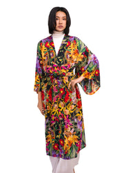 Botanical Kaleidoscope Long Kimono