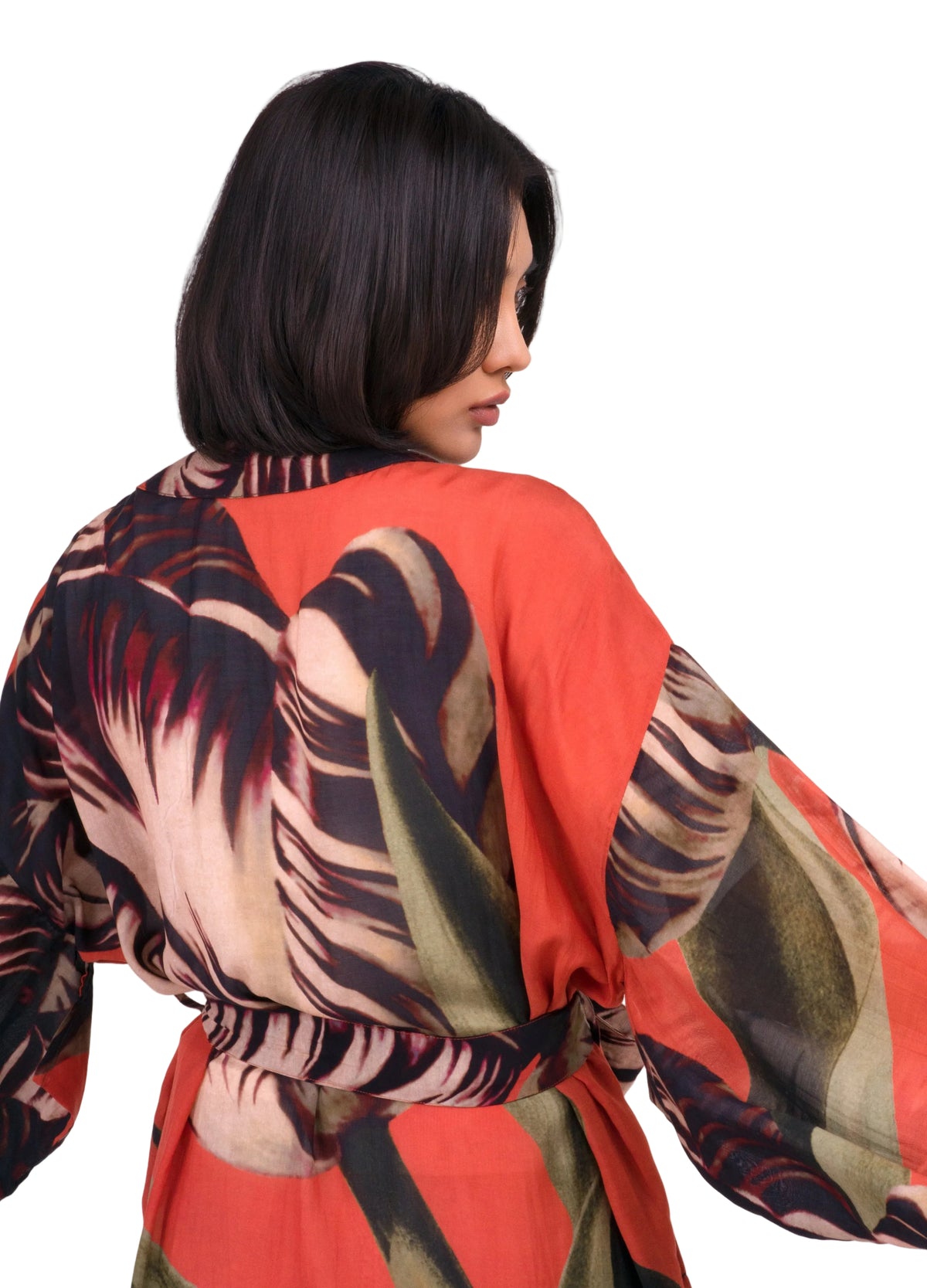 Tulip Long Kimono Gown