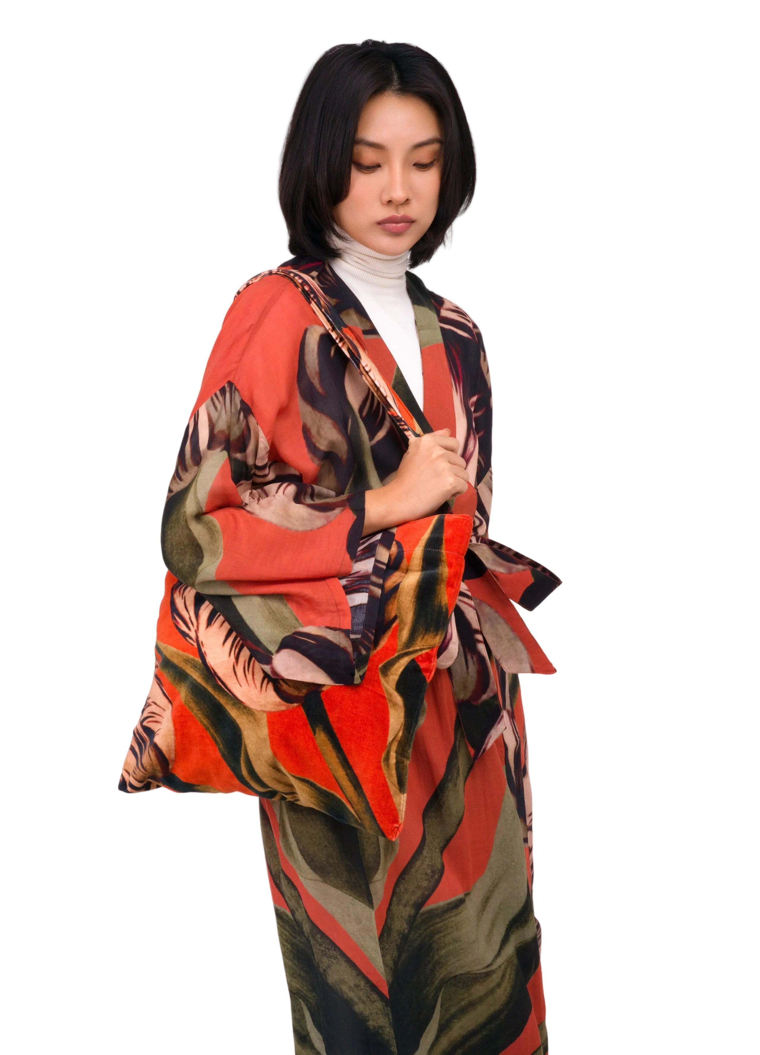 Tulip Long Kimono Gown