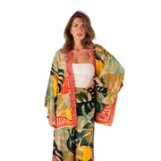 Exotic Leaves Kimono Jacket