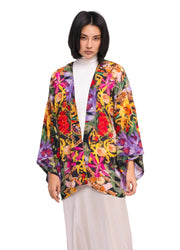 Botanical Kaleidoscope Short Kimono