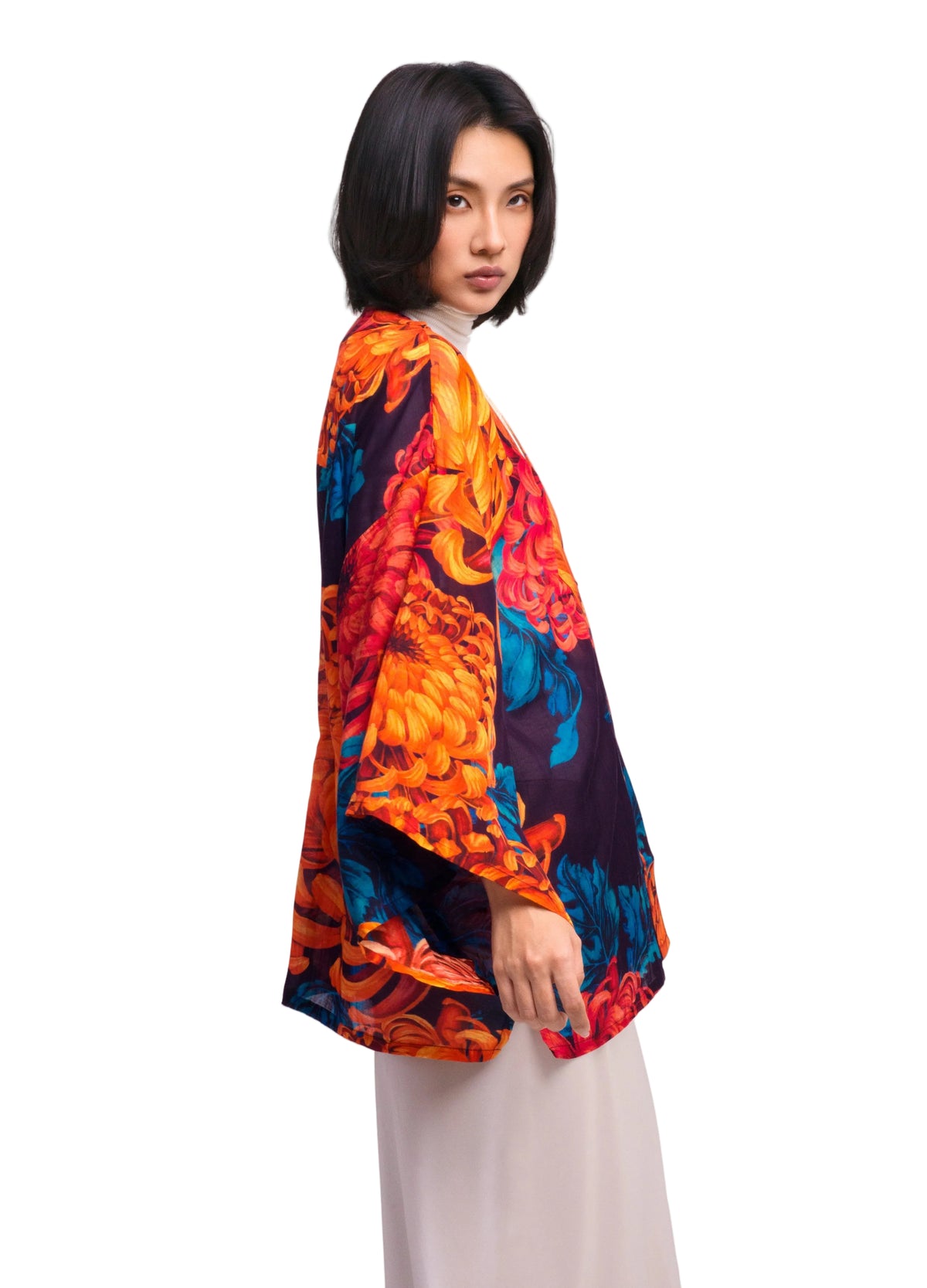 Chrysanthemum Short Kimono Jacket