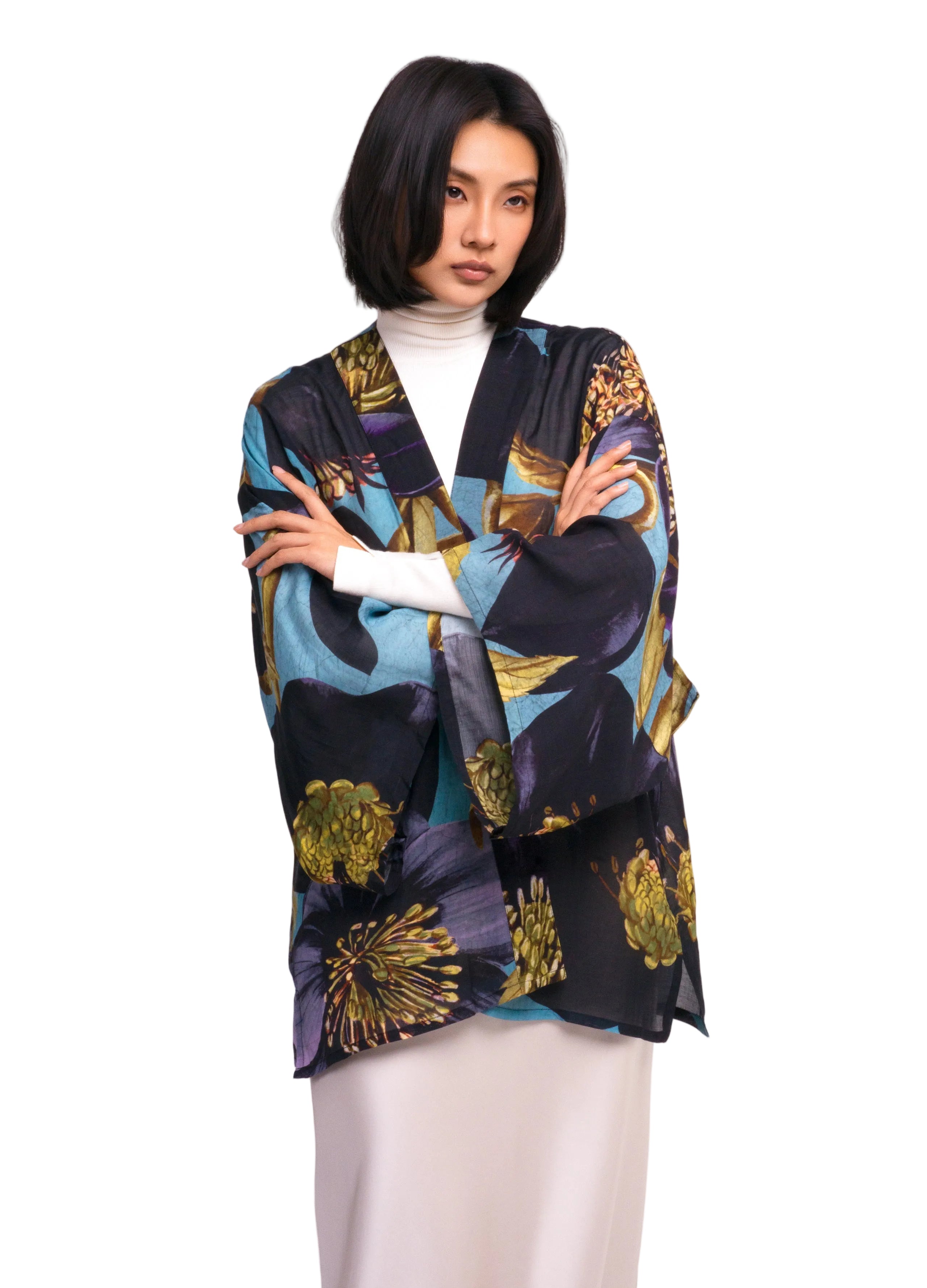 Hellebore Short Kimono Jacket