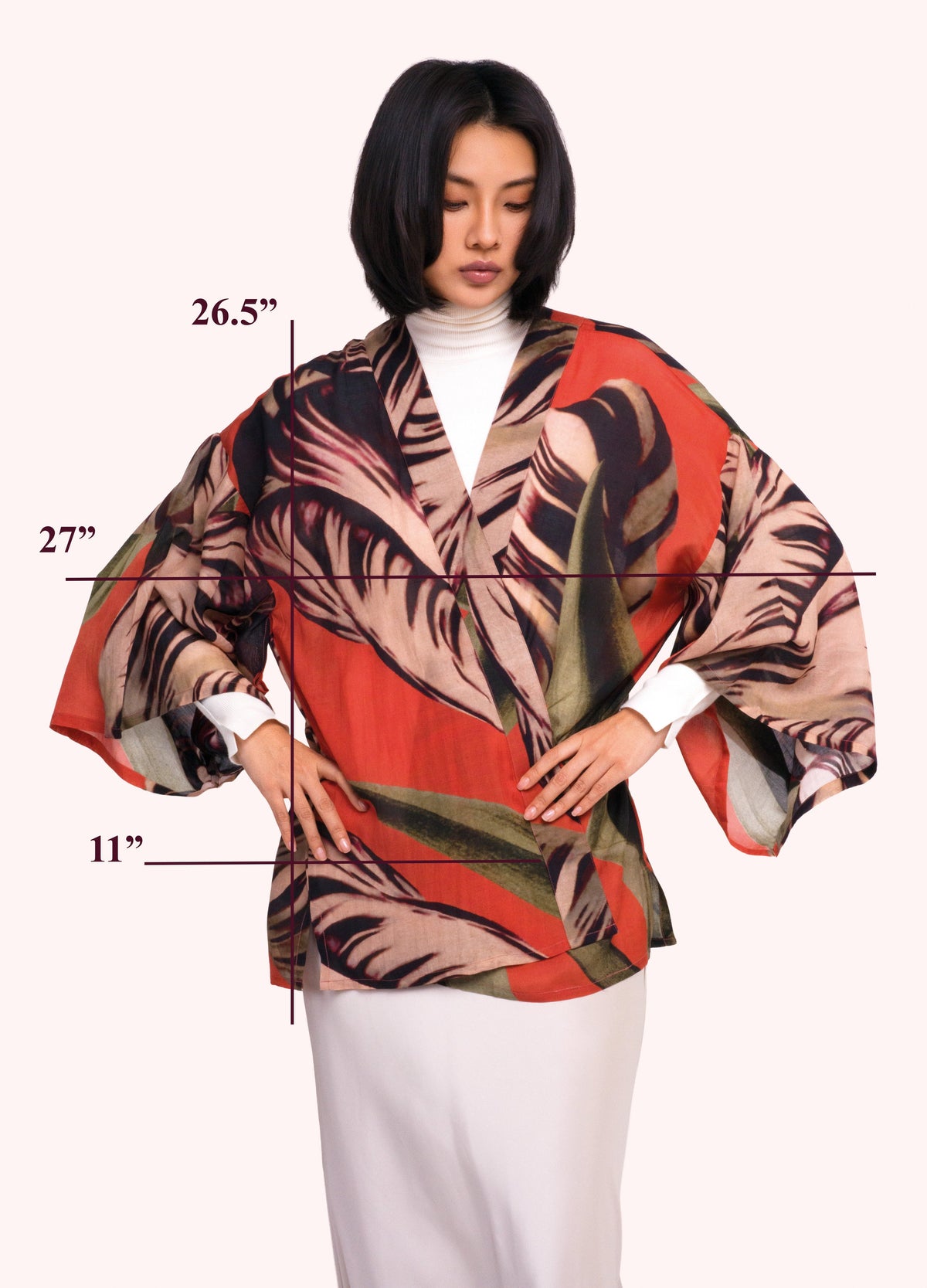 Tulip Short Kimono Jacket