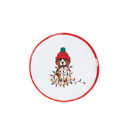 Christmas Dog Handmade Plate - Beagle