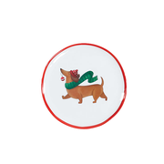 Christmas Dog Handmade Plate - Dachshund