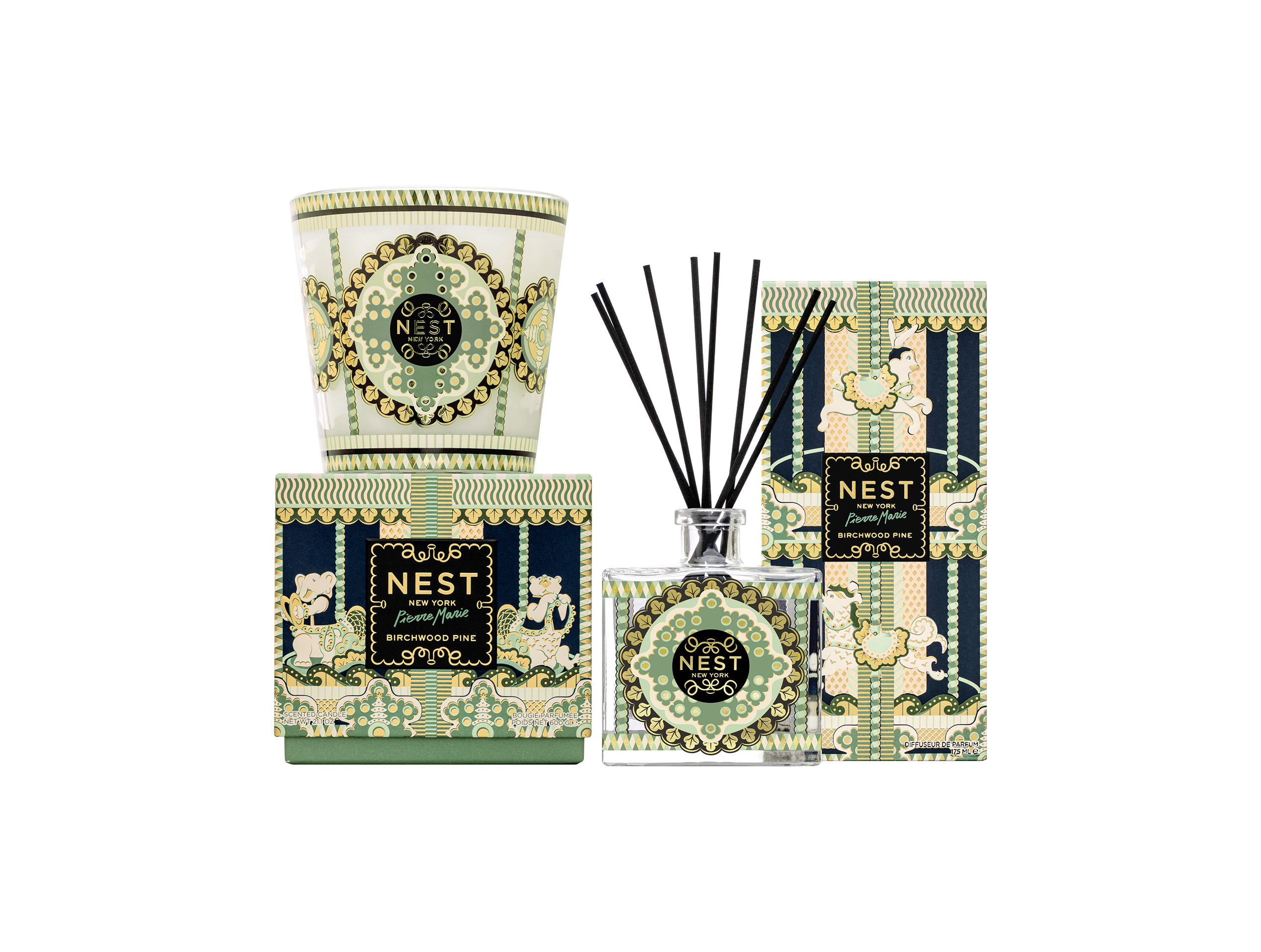 Birchwood Pine Pierre Marie Decorative Reed Diffuser 5.9 Fl Oz.