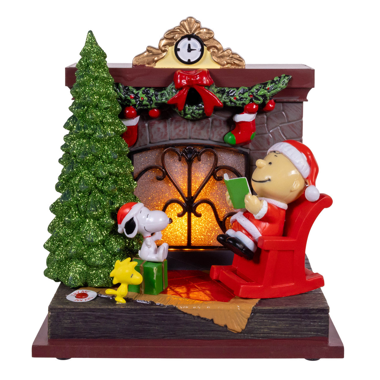 Peanuts© Santa Charlie Brown Musical Fireplace