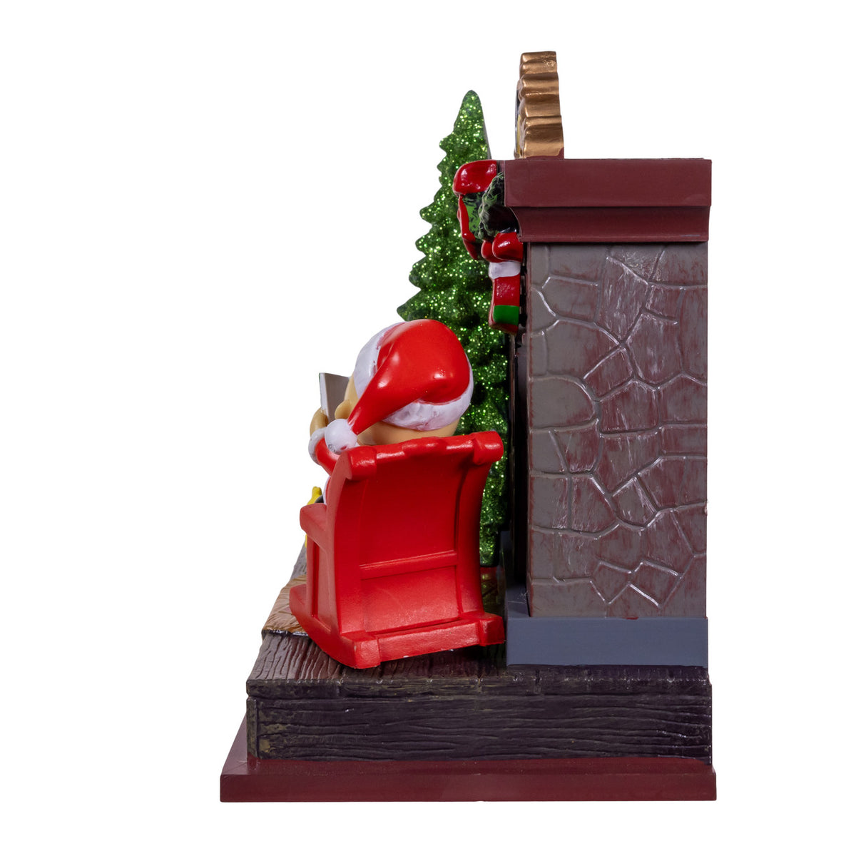 Peanuts© Santa Charlie Brown Musical Fireplace