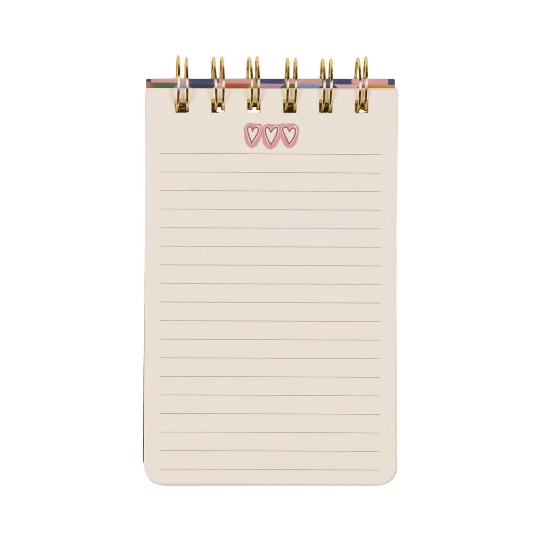 A Dopo Hearts Twin Wire Notepad