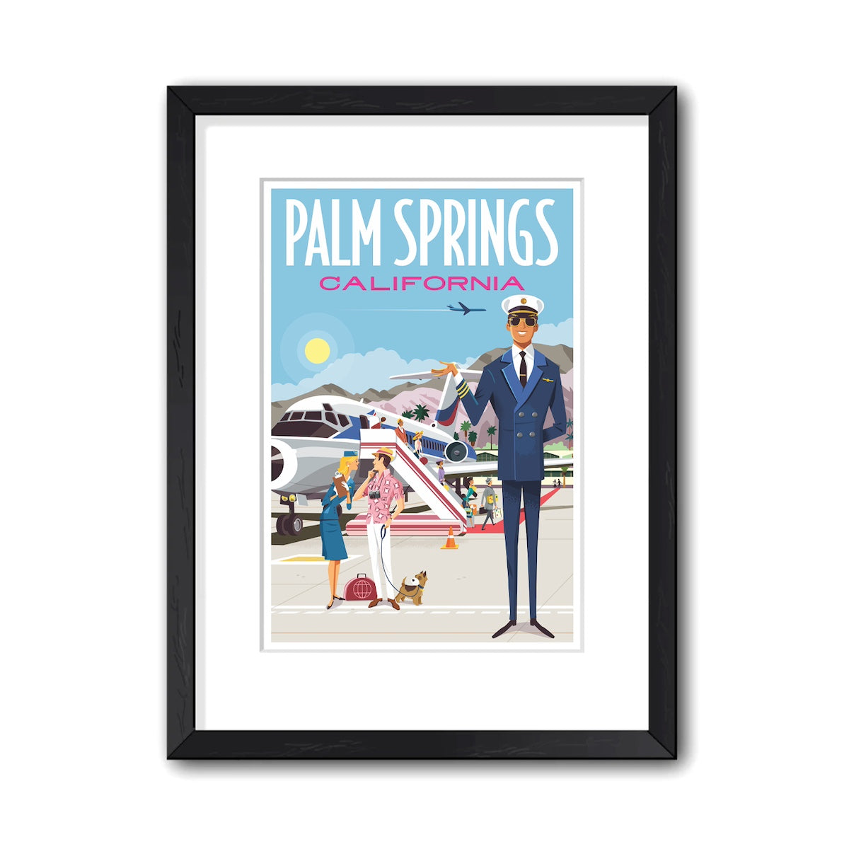 Print: PS Air 13" x 19" (Framed) - Just Fabulous Palm Springs