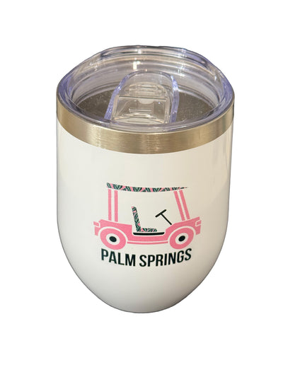 Palm Springs Golf Cart Insulated Beverage Tumbler