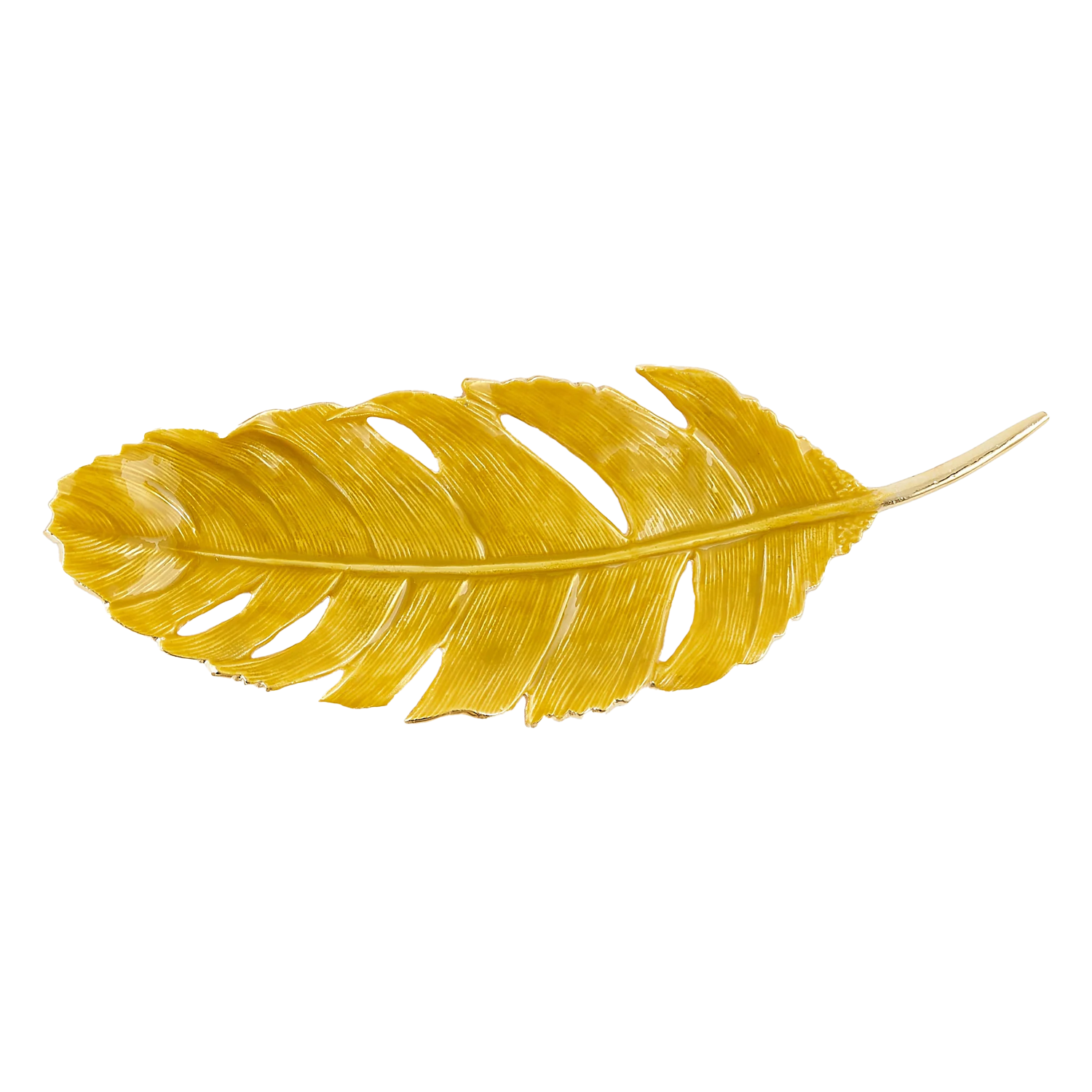 Palm Leaf Tray - Yellow