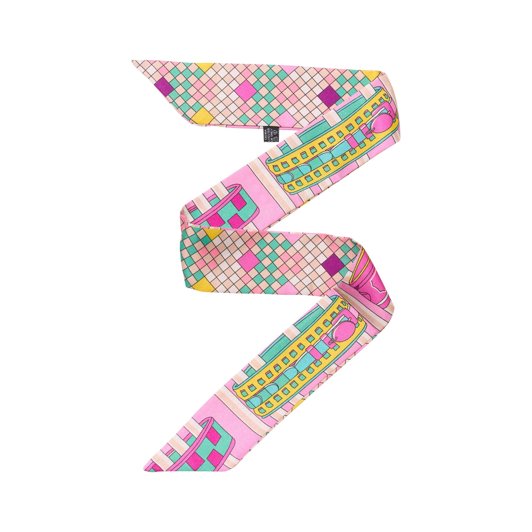 Paris Twilly Scarf Collection - Pink