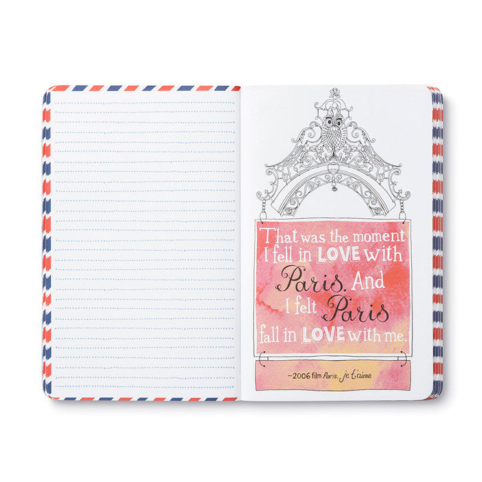 "Paris Is Always A Good Idea." —Audrey Hepburn Softcover Journal