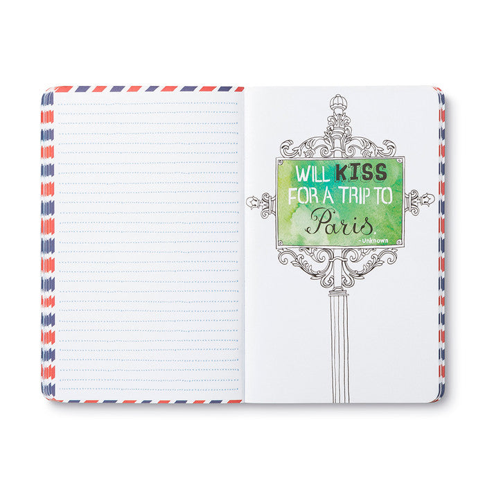 "Paris Is Always A Good Idea." —Audrey Hepburn Softcover Journal