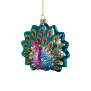 Peacock Ornament - Turquoise