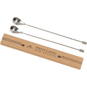 Stainless Steel Bar Spoons (Spiral Handle, Set of 2)