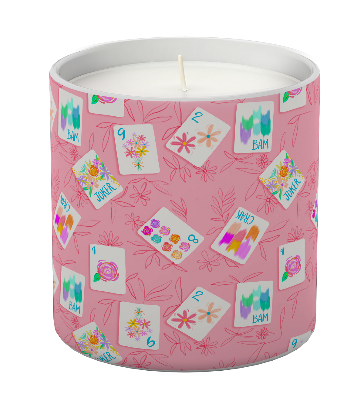 Bonjour Mahjong Candle - White Tea + Mint