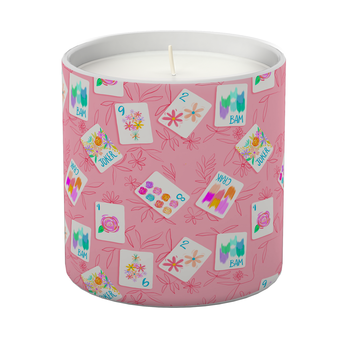 Bonjour Mahjong Candle - White Tea + Mint