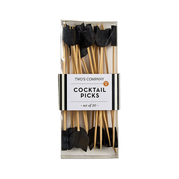 Halloween Cocktail Picks - Cat