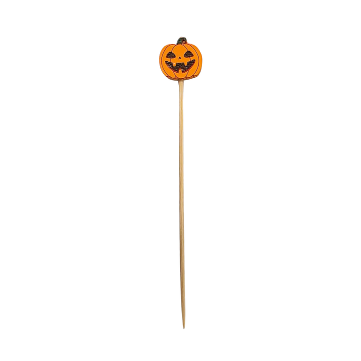 Halloween Cocktail Picks - Jack-O-Lantern