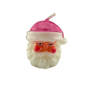 Santa Head Candle - Pink