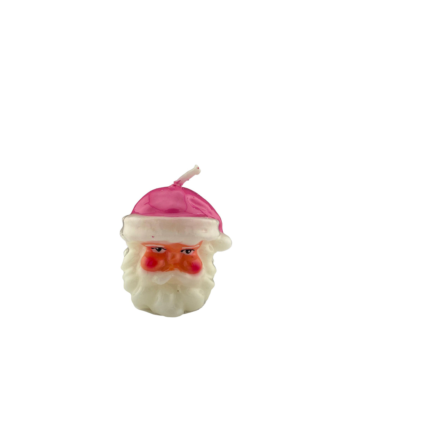 Santa Head Candle - Pink