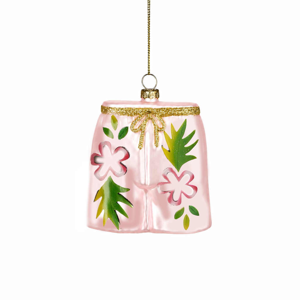 Swim Trunk Ornament - Pink