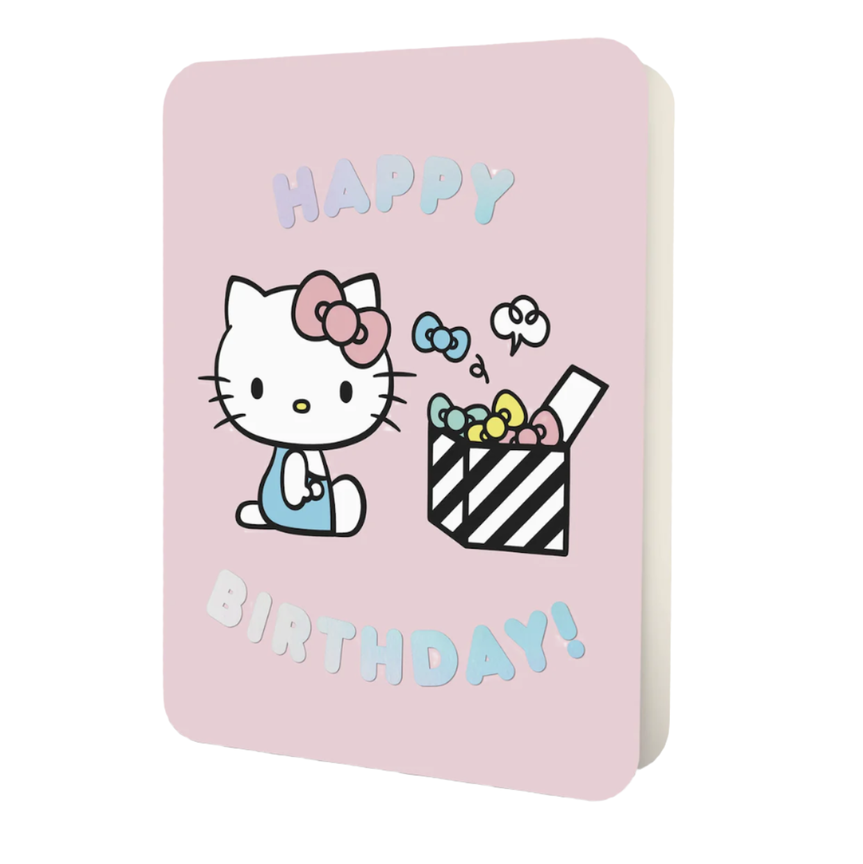 Hello Kitty Happy Birthday Pink Deluxe Birthday Card