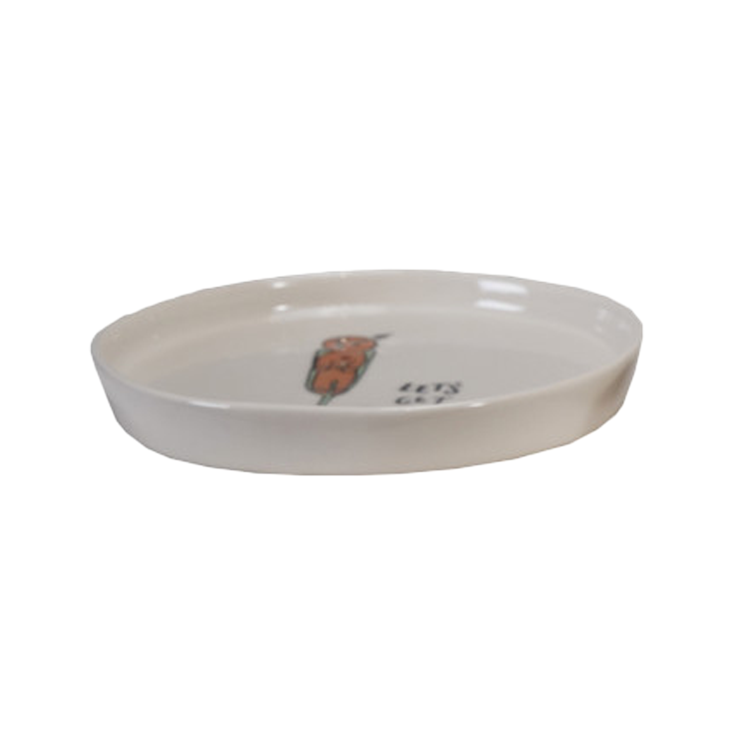 Tipsy Holiday Stoneware Plate - Let's Get Toasted