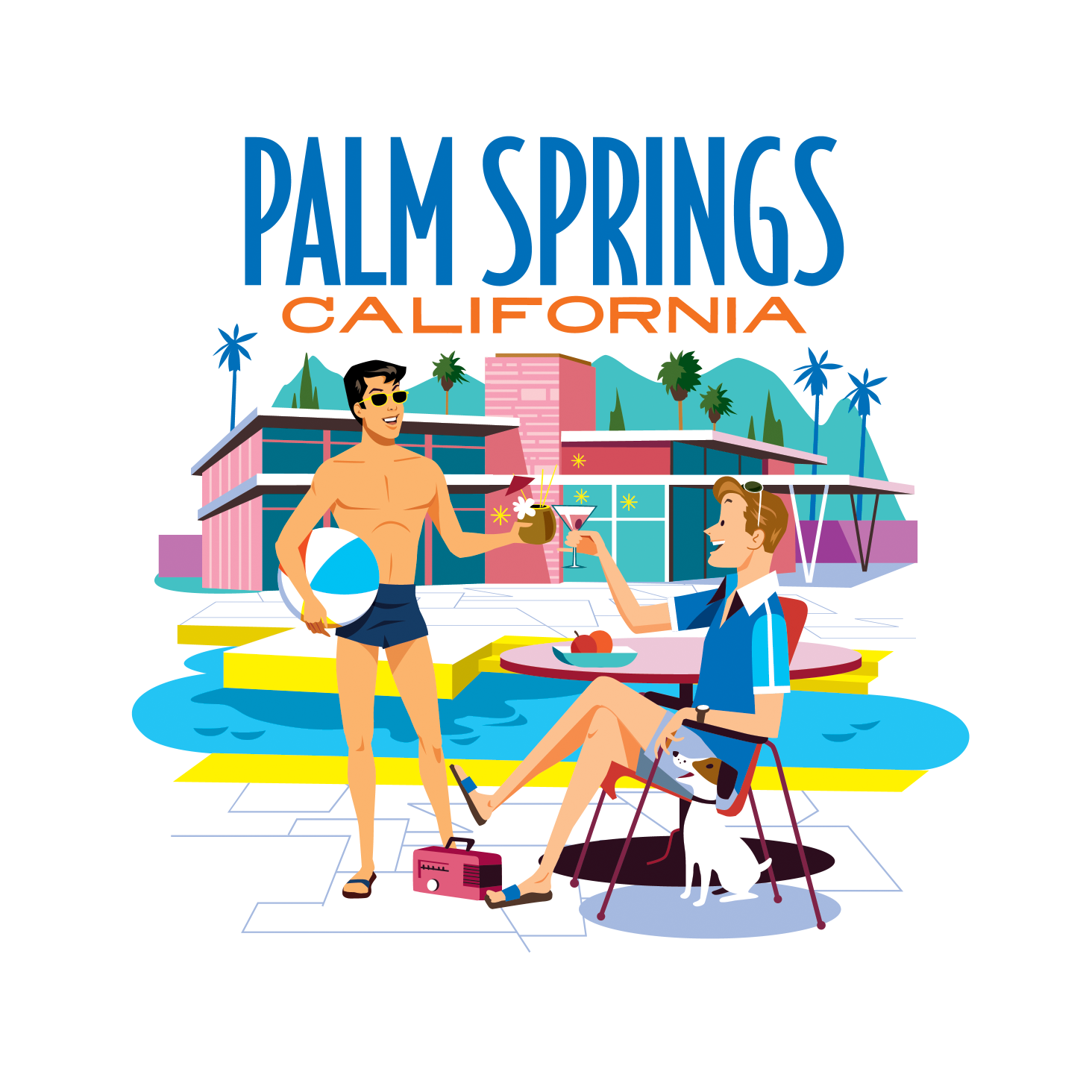 Coaster: Palm Springs Poolside