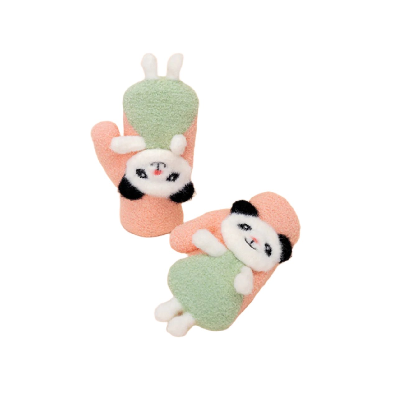 Dancing Panda Powder Pals Mittens - Petal