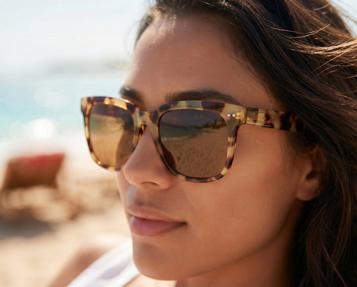 Reece Tinted Reading Sunglasses - Honey Tortoise