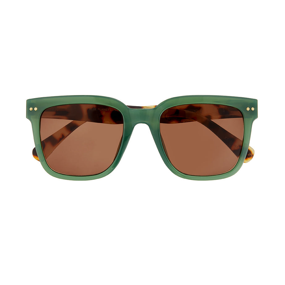 Reece Tinted Reading Sunglasses - Green & Honey Tortoise