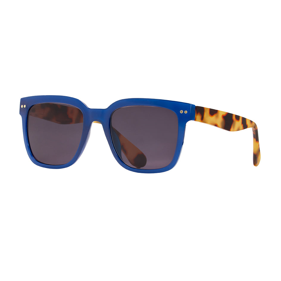 Reece Tinted Reading Sunglasses - Blue & Honey Tortoise