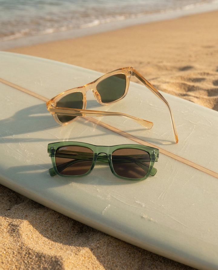 Rincon Polarized Sunglasses - Crystal Green