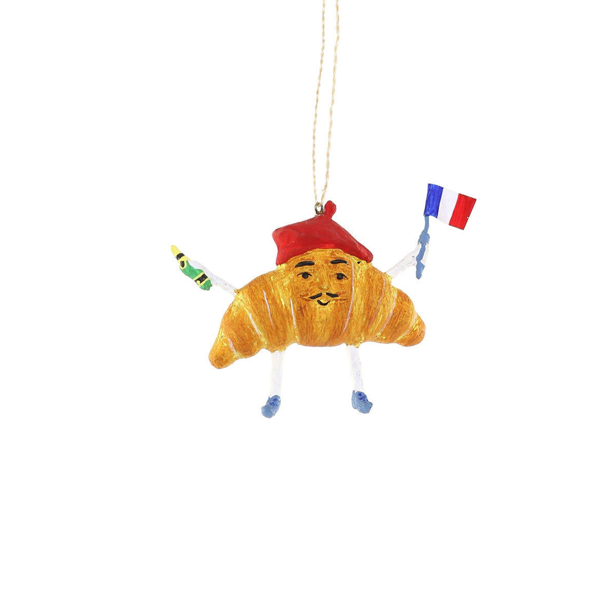 Monsieur Croissant Ornament