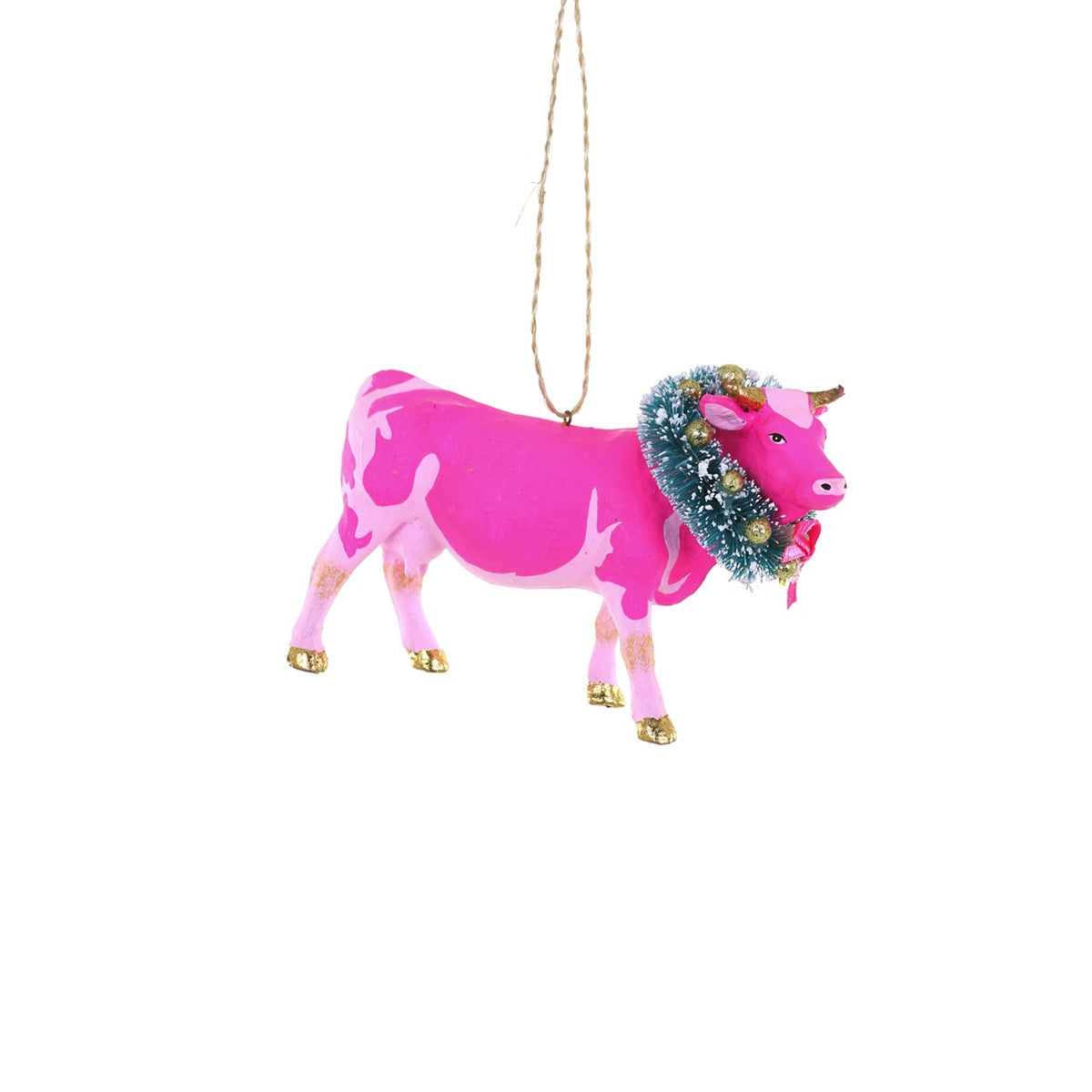 Holiday Holstein Ornament