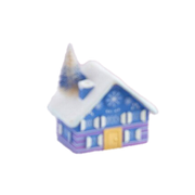 Rainbow Chalet Tabletop Decor - Blue