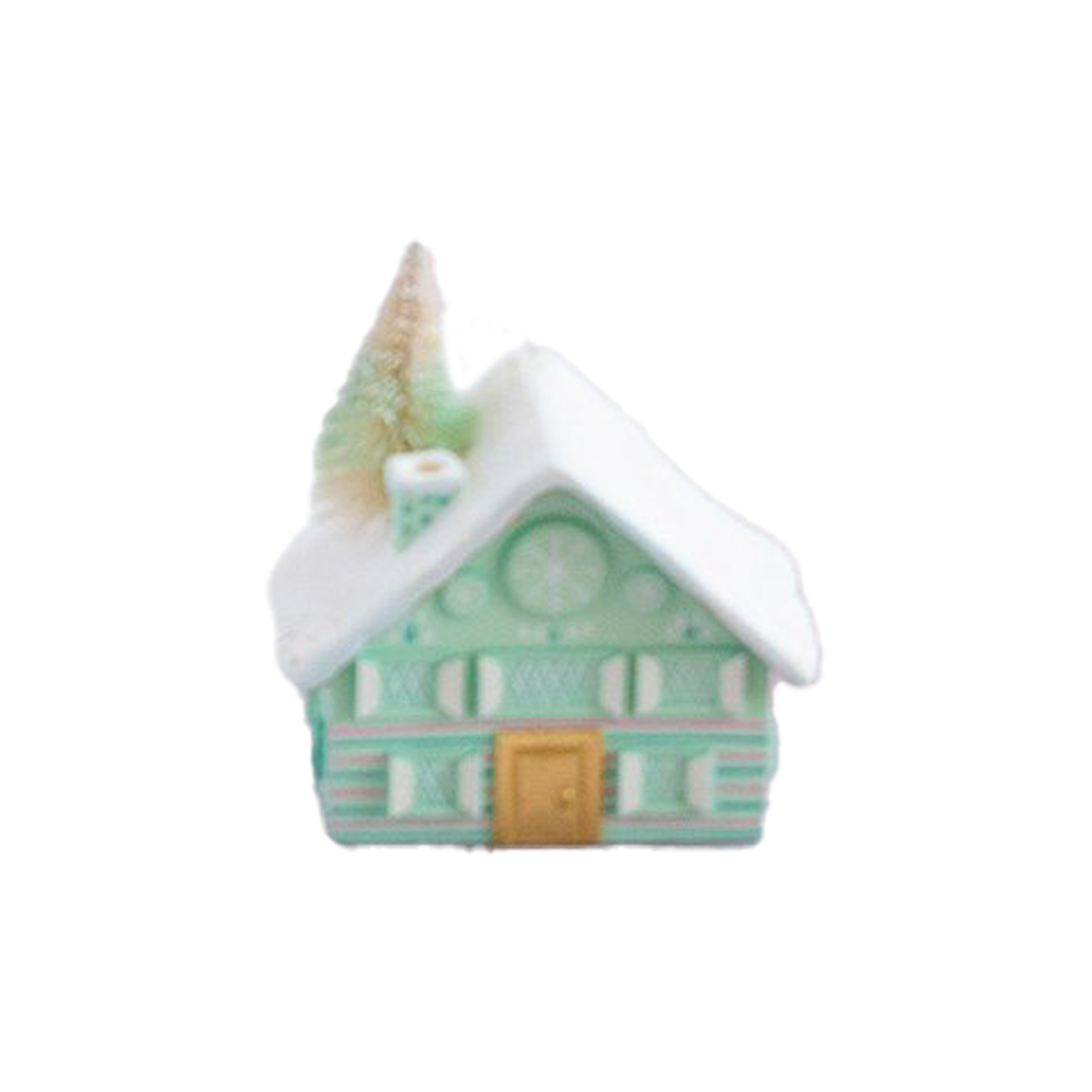 Rainbow Chalet Tabletop Decor - Mint