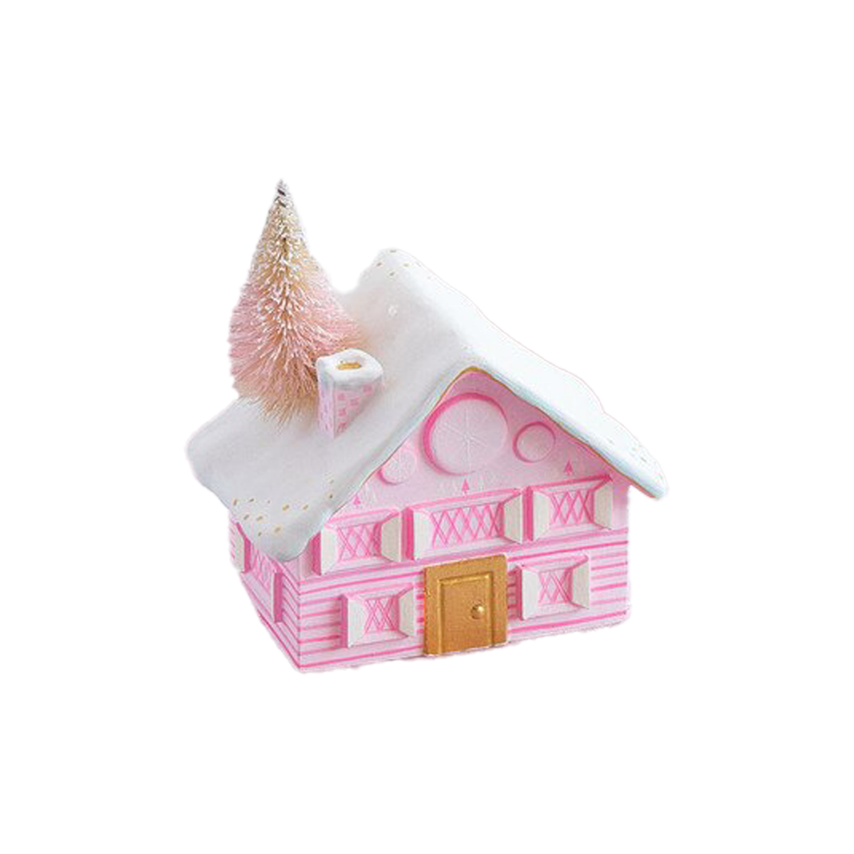 Rainbow Chalet Tabletop Decor - Pink
