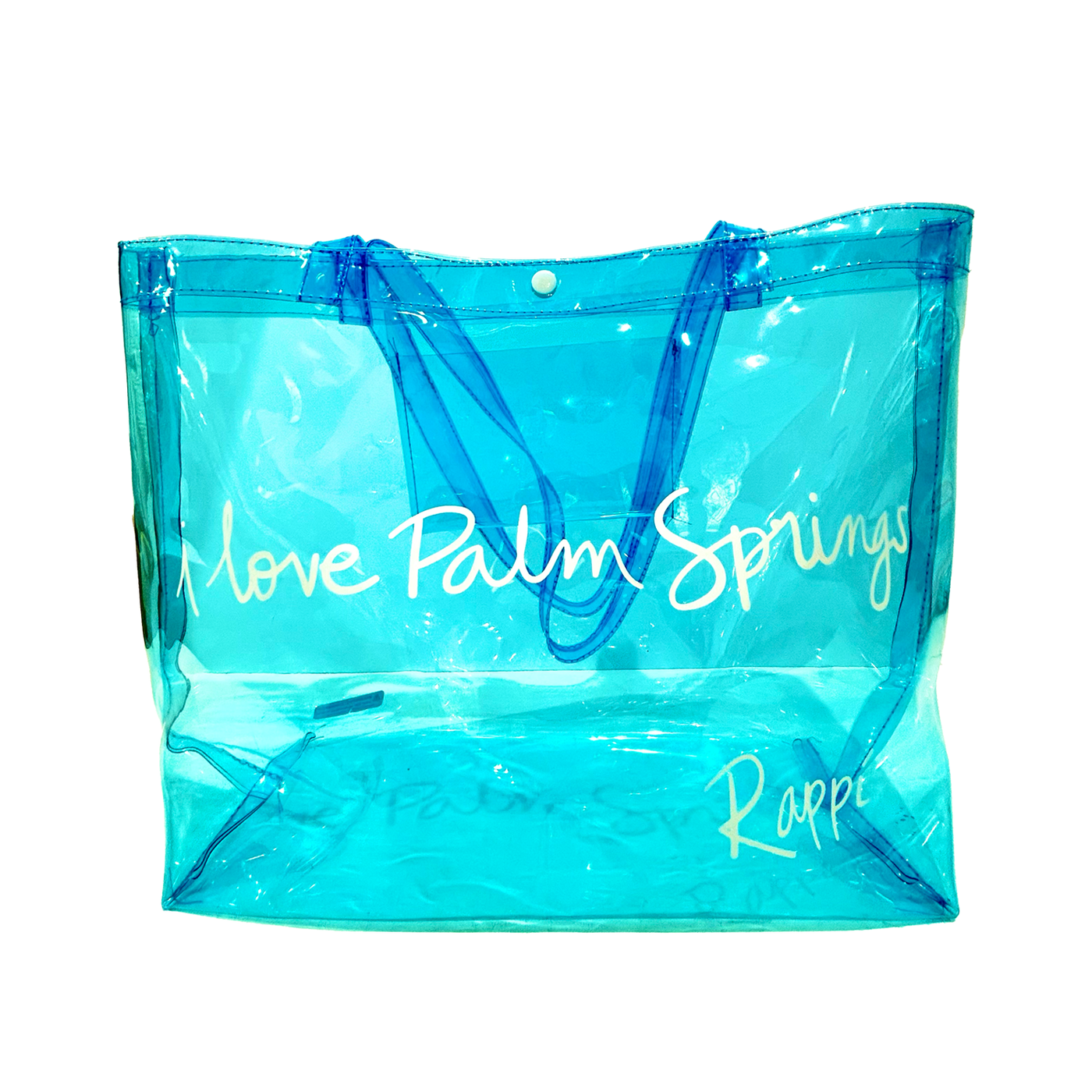 I Love Palm Springs Splash Bag - Turquoise