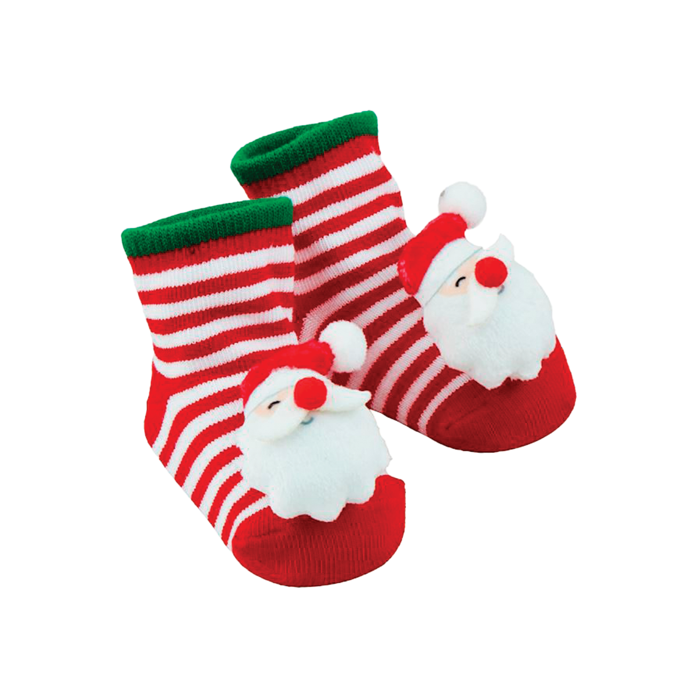 Light Up Christmas Socks - Red Santa