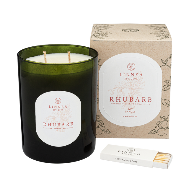 Rhubarb Large Candle 11 Oz.