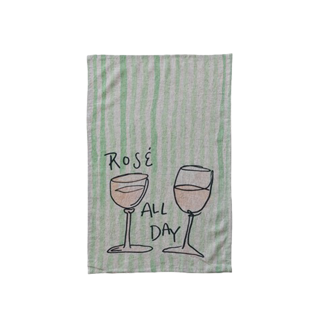 Rose All Day Tea Towel