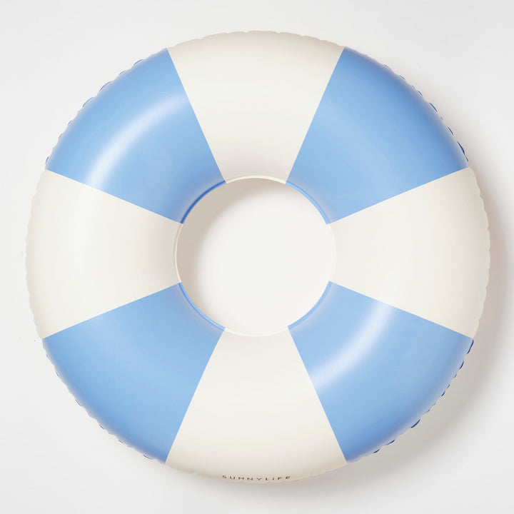 Blue Stripe Round Pool Float